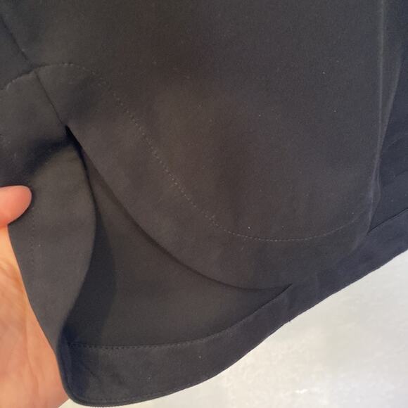 Ann Taylor Black Collared Half Button Down Midi Shirt Dress NWT Sz M Rayon - Picture 6 of 12